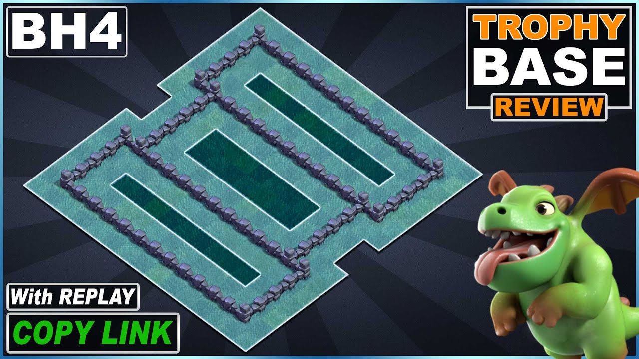NEW BEST Builder Hall (BH4) base [Defense] 2022 with COPY Link | COC BH4 Base - Clash of Clans
