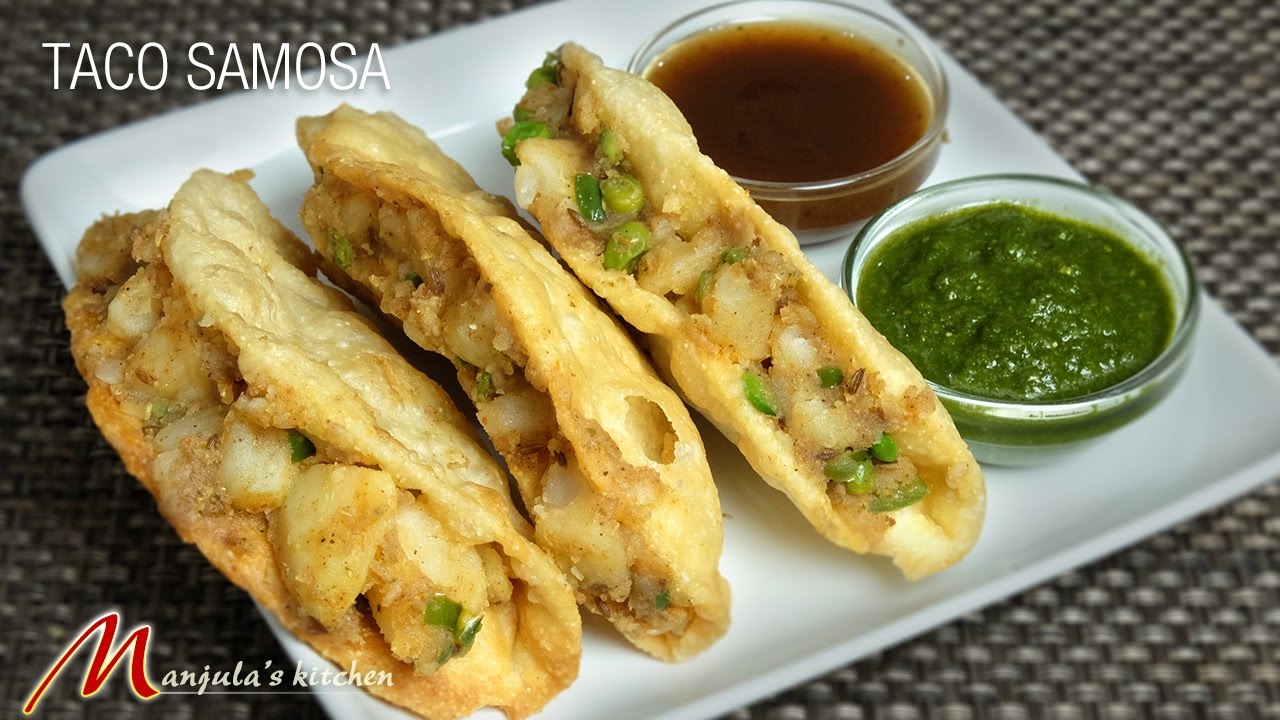 Taco Samosa |  A Unique Indian Mexican Fusion Recipe by Manjula