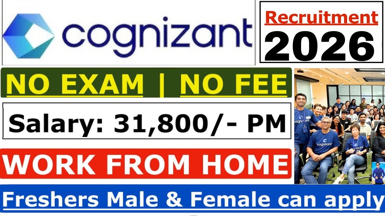 Cognizant Recruitment 2026 | Cognizant Vacancy 2026 | Cognizant Jobs For Freshers | Cognizant Jobs