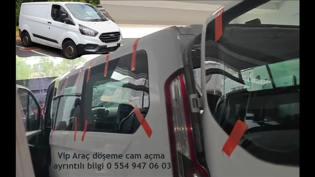 Ford Transit costum cam açma koltuk takma  merak etikleriniz  Vip oto döşeme