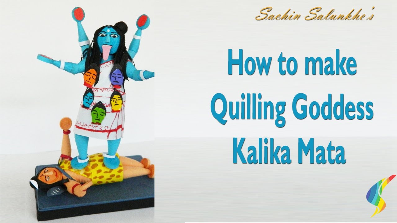 How to Make Quilling Goddess Kalika Mata / Quilling Goddess Mahakali