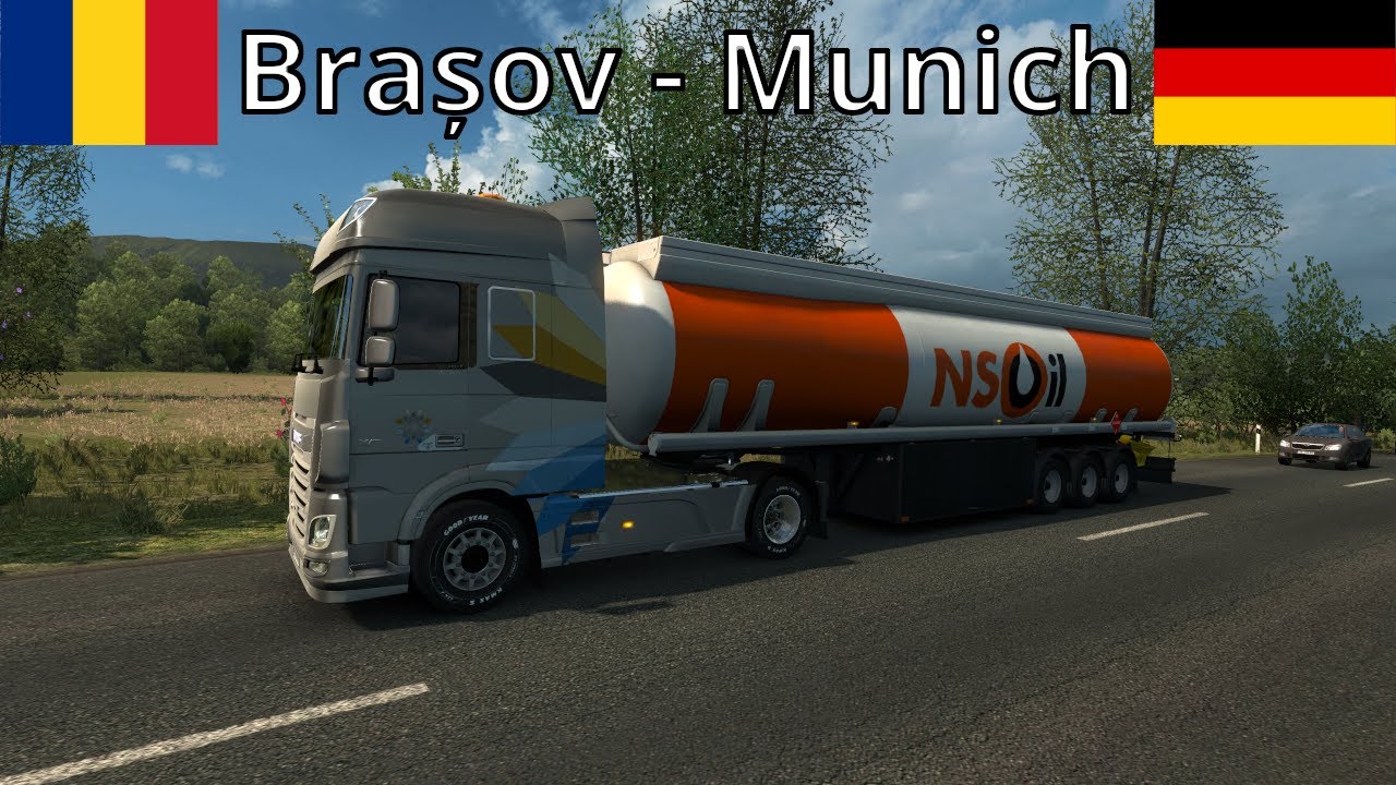 Euro Truck Simulator 2 | ProMods 2.45 | Brașov (RO) - Munich (D) [Timelapse]