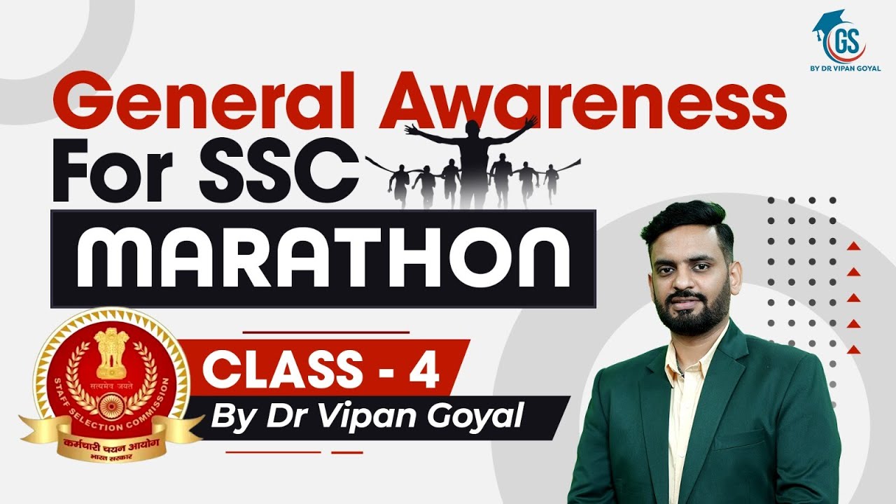 General Awareness Marathon Class 4 for SSC CGL, MTS, CHSL, CPO | GS by Dr Vipan Goyal #SSC