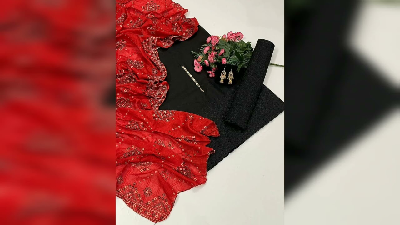handmade embroidery work suit unstitched (2023)