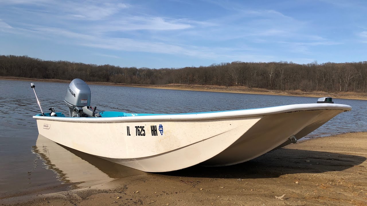 Honda 30hp outboard on my classic  Boston whaler from 1970