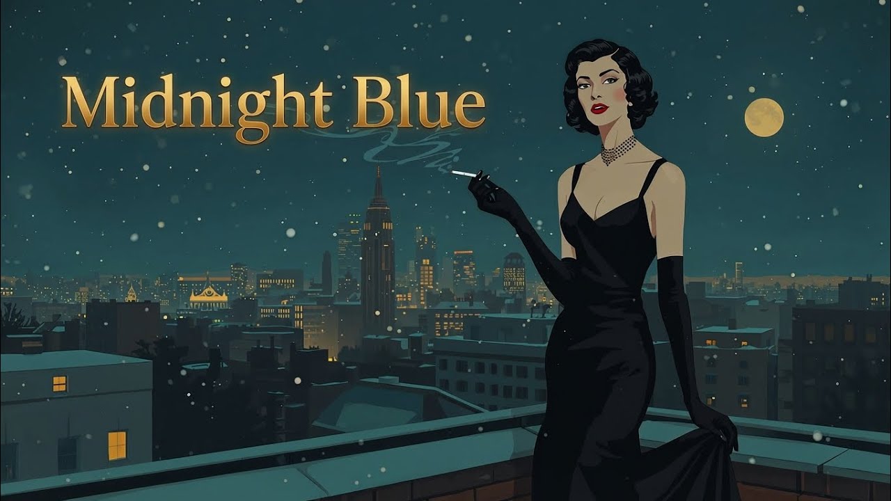 Midnight Blue - 1940's Slow romantic jazz 🎷