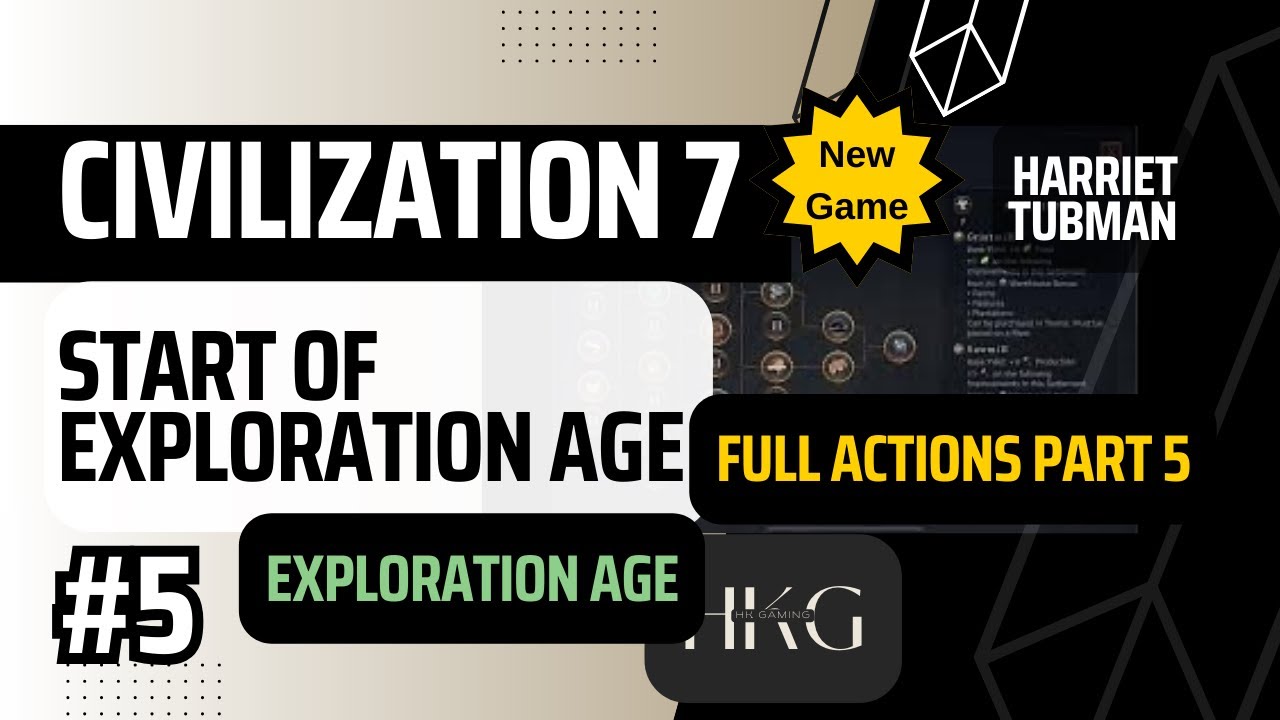 Civilization 7 | Harriet Tubman | Exploration Age | E5 | Apple Arcade | No Commentary