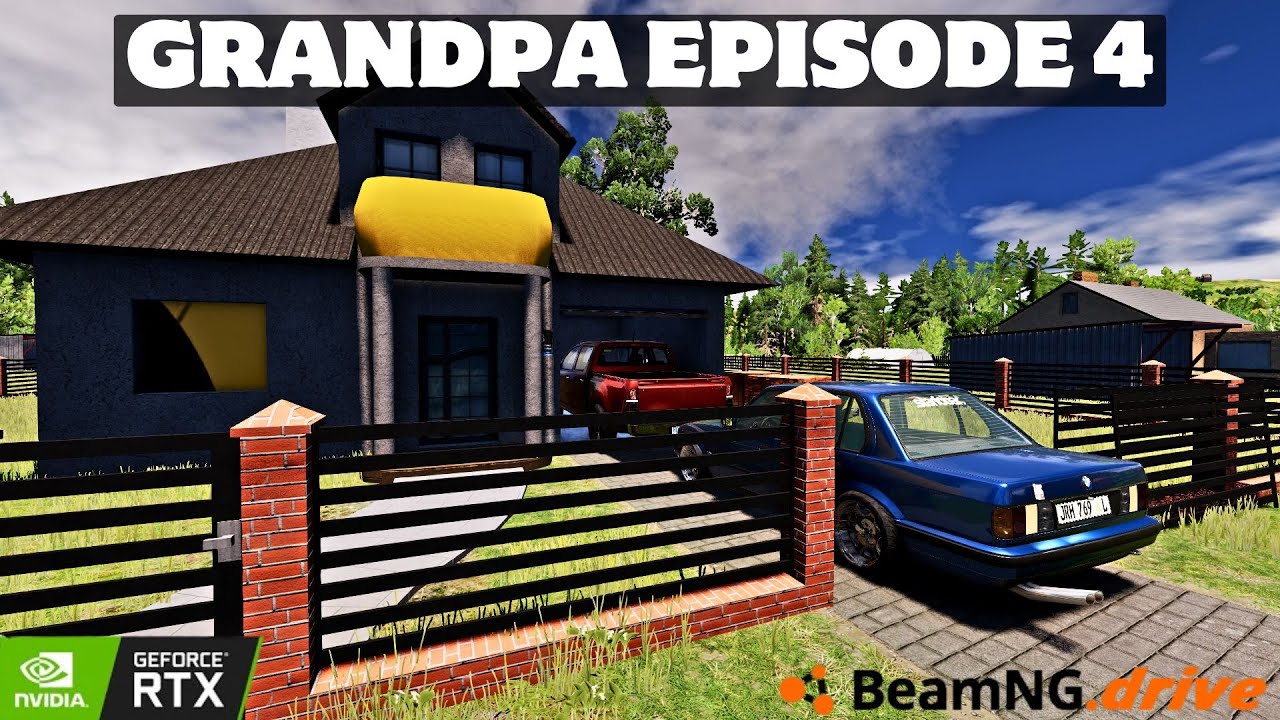 BeamNG Drive: Дедушка подарил мне своего Бакки eps5 RP | Геймплей на руле g29 с RTX-графикой