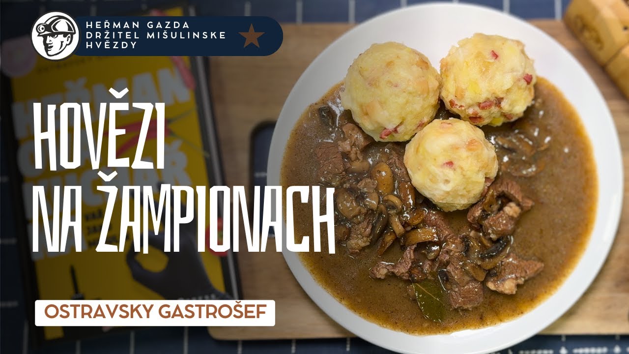 Hovězí na žampionach 🍺 Nejlepši recepis na internetach 👍
