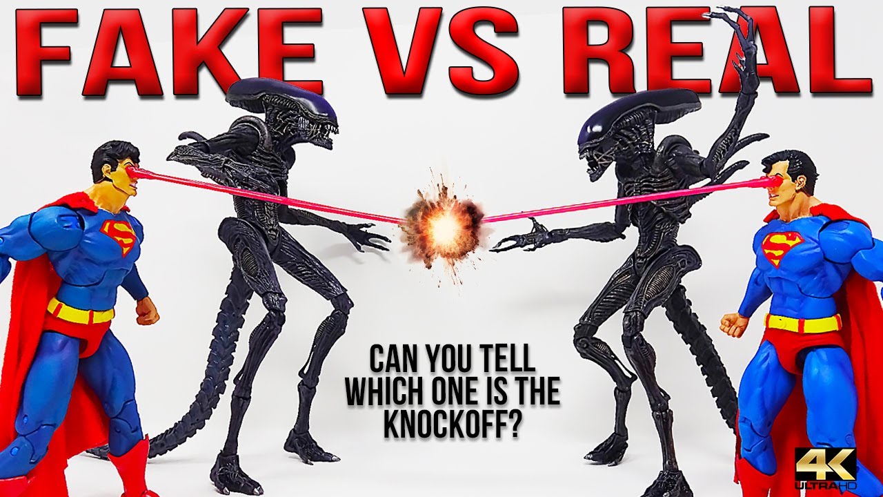 Superman vs Aliens Action Figure Showdown: Neca SDCC Exclusive vs Aliexpress Knockoff 4K