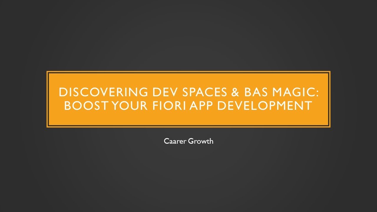 Easy Guide: Creating a Dev Space for Fiori Apps in BTP Cockpit