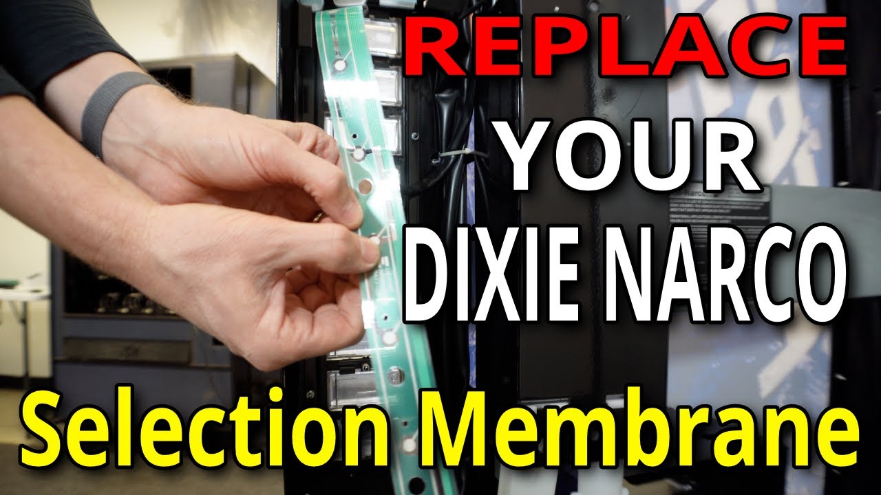 How I replace a Dixie Narco drink vending machines selection switch membrane