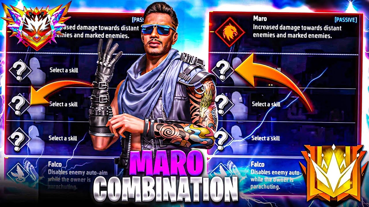 MARO CHARACTER SKILL COMBO 2025 | BR RANK BEST CHARACTER COMBINATION IN FREE FIRE ‎@Not CHETN