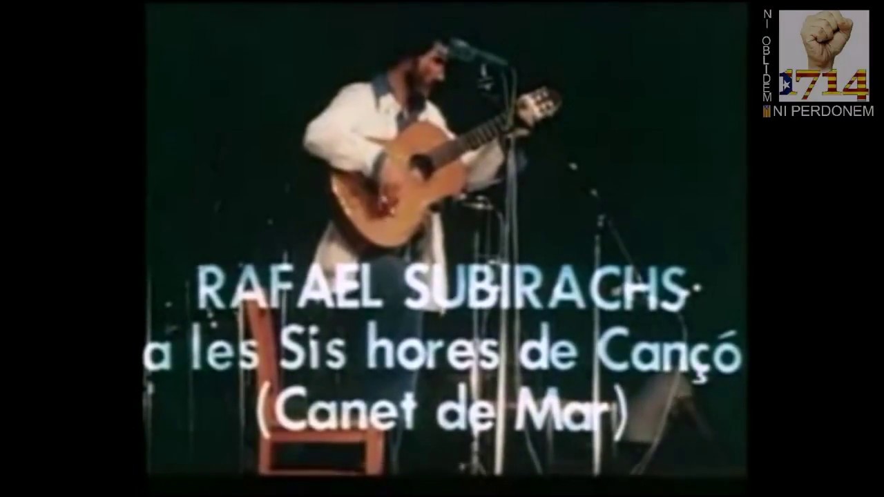 Catalunya, comtat gran - Els Segadors versió antiga amb Rafael Subirachs a Canet 1976.