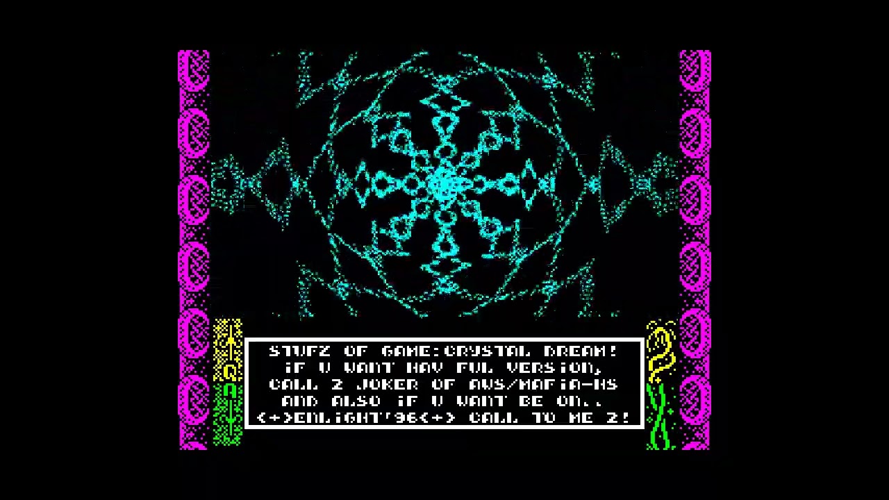 Smagly 2 demo (Crystal Dream) — Mafia Private Corporation (cracktro for ZX Spectrum 48 + AY), 1996
