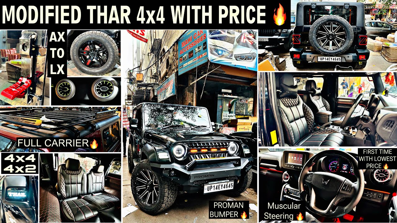 Ultimate Modified Thar 2023 | Thar 2023 modification 🤩 Thar modification with Price  😱 PROMAN 🔥