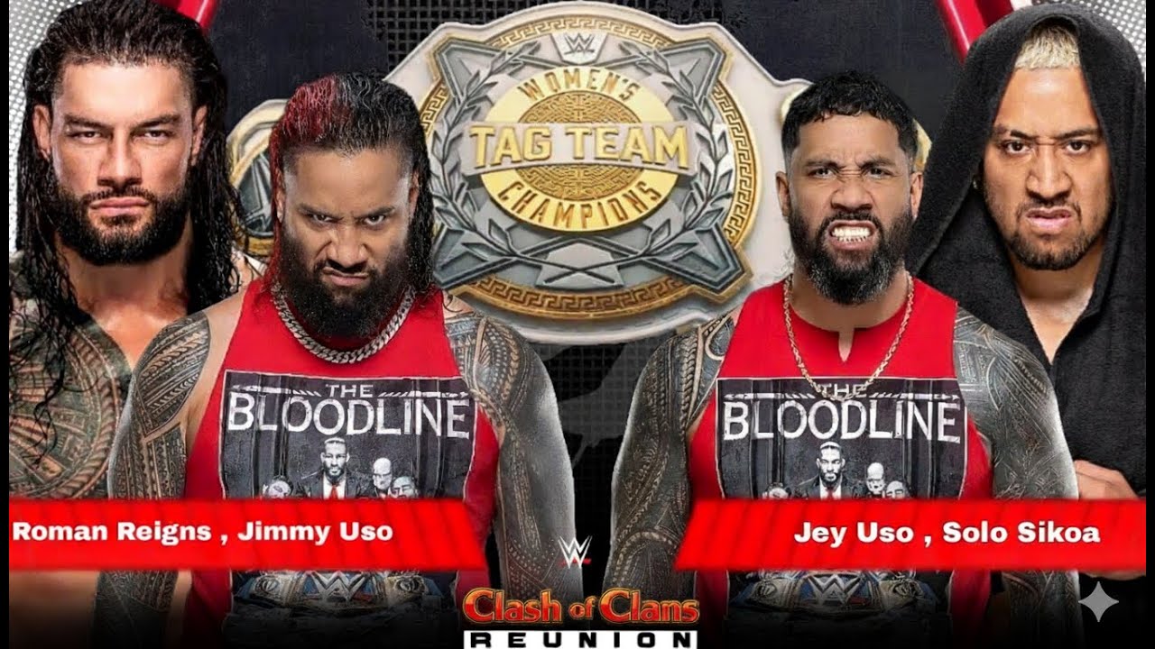 FULL MATCH : ROMAN REINGS AND JEY USO VS  SOLO SIKOA AND JIMMY USO | CHAMPIONSHIP MATCH | #wwe #live