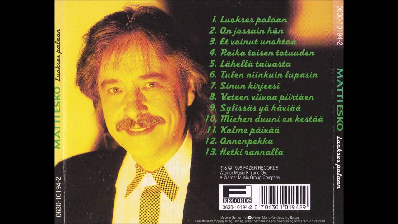 Matti Esko - Et Voinut Unohtaa
