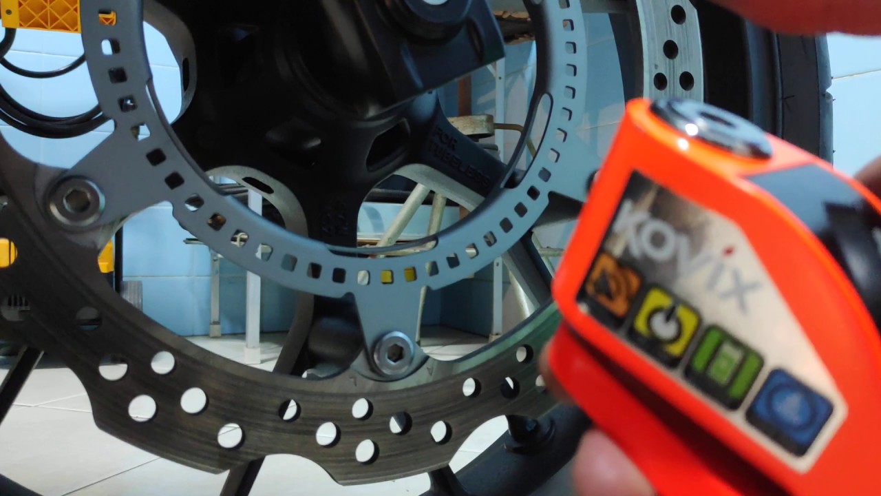 Trava de disco Kovix KD6 com alarme sonoro - Ativação e funcionamento #kovix #cr2