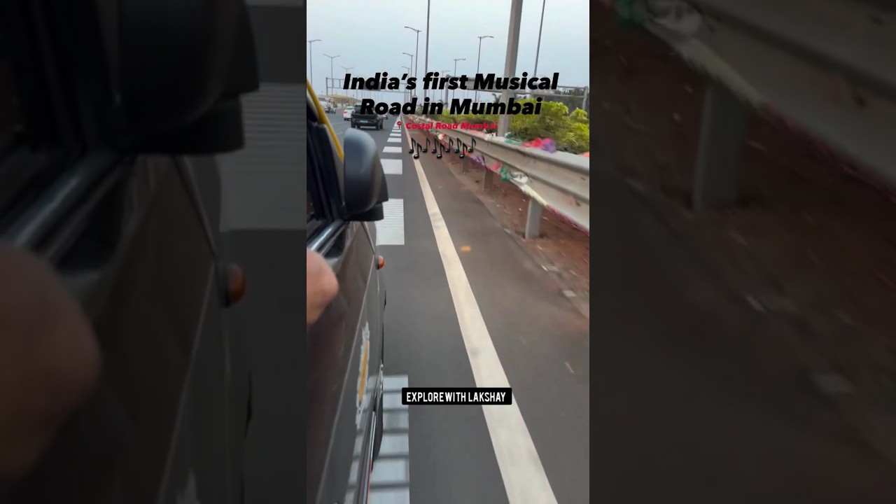 India's first musical road at Mumbai coastal road