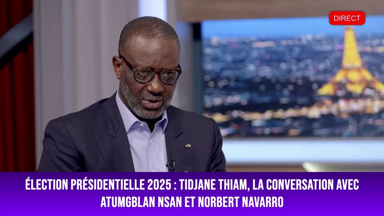 &Eacute;lection pr&eacute;sidentielle 2025 : Tidjane Thiam, la conversation avec Atumgblan Nsan et Norbert Navarro