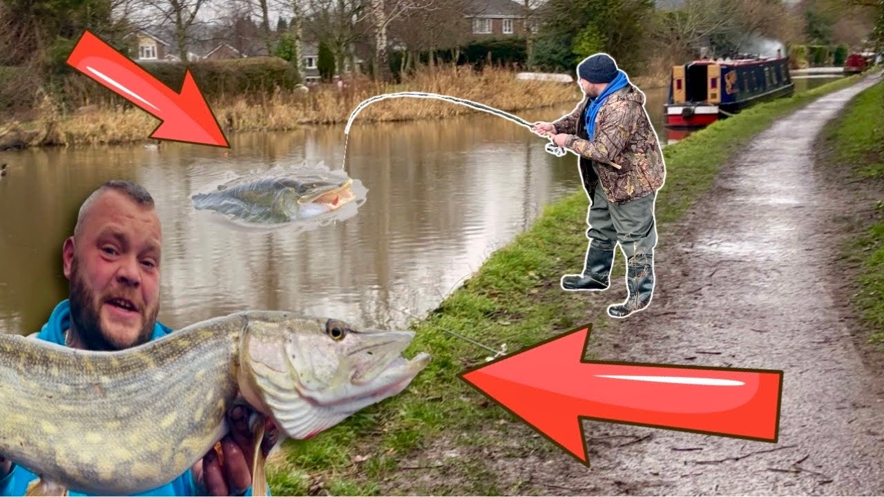 “Thats a BETTER ONE” PIKE FISHING with Dead Baits on the Canal!  