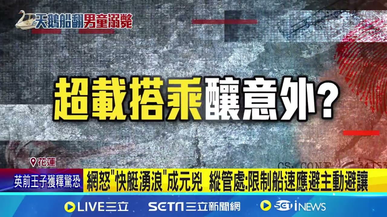 天鵝船怎翻覆  9歲童溺斃 網控快艇