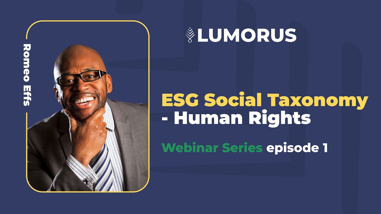 The ESG Social Taxonomy  Human Rights