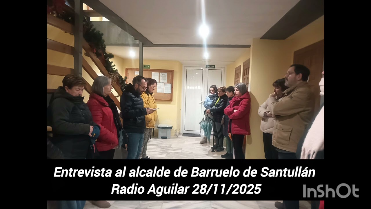Entrevista al alcalde de Barruelo de Santullán,  en Radio Aguilar FM el 28/11/2025