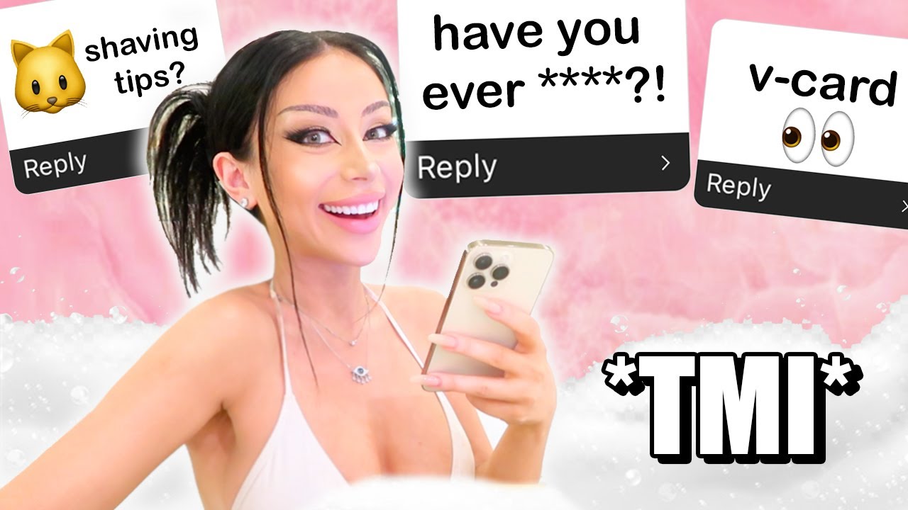 answering TMI GIRL TALK questions in my bubble bath
