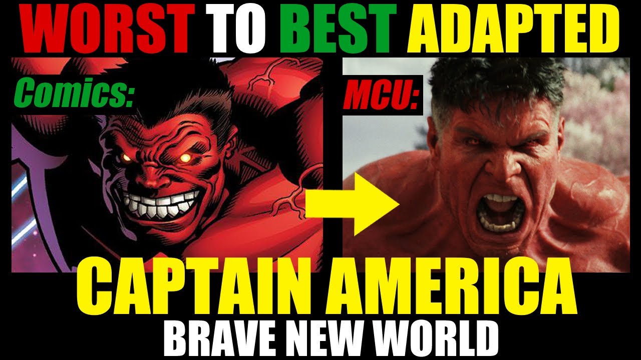 Ranking EVERY MARVEL HERO and VILLAIN in CAPTAIN AMERICA: Brave New World by COMIC BOOK ACCURACY