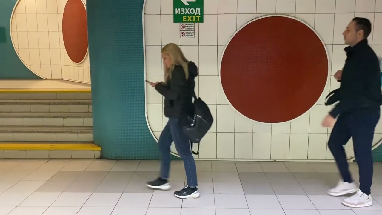Journey on Sofia metro M4 from opalchenska to airport 