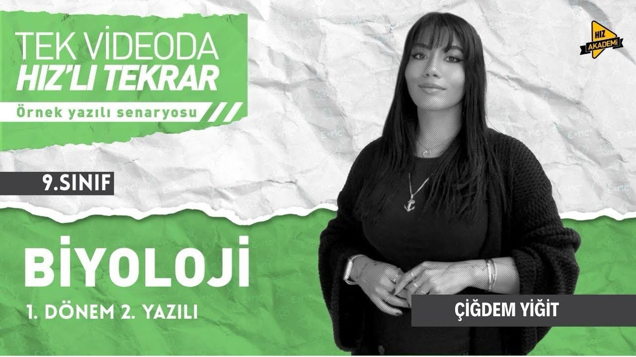 9. SINIF BİYOLOJİ 1 DÖNEM 2 YAZILI TEK VİDEODA HIZLI TEKRAR