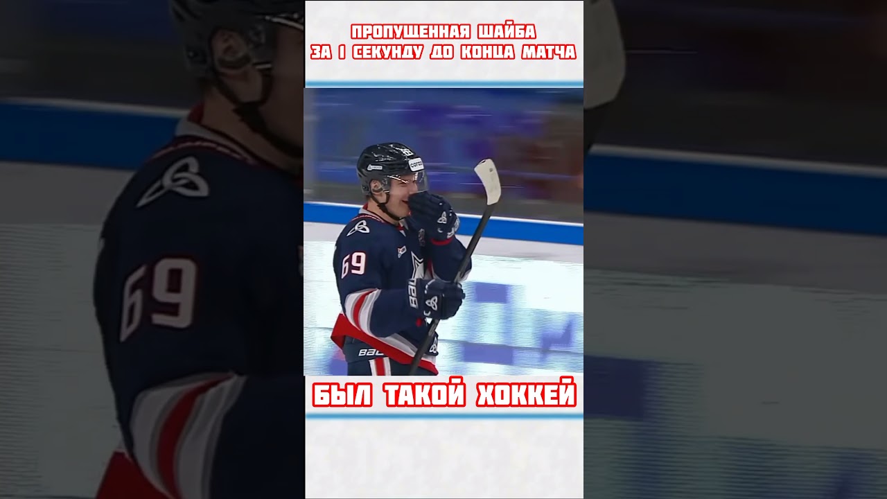 Пропущенная шайба за 1 секунду до конца матча 