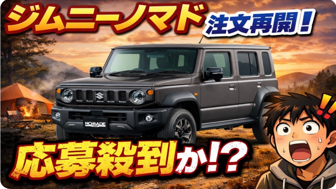 【ジムニーノマド注文再開】応募方法は2段階！抽選