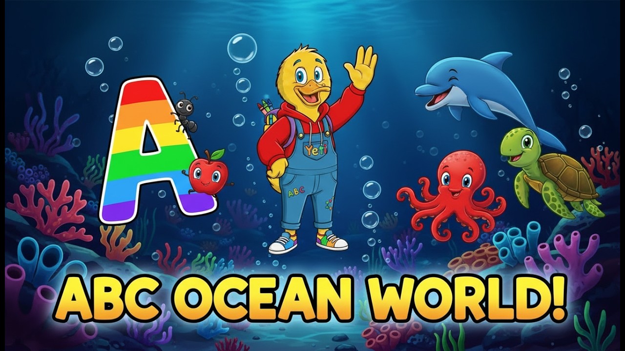 ⭐️🎩Pre-School Learning Videos in English | ABC Phonics and Rainbow 🌈 Song