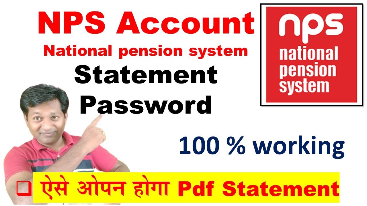 find NPS Statement PDF Password by Tech Channel