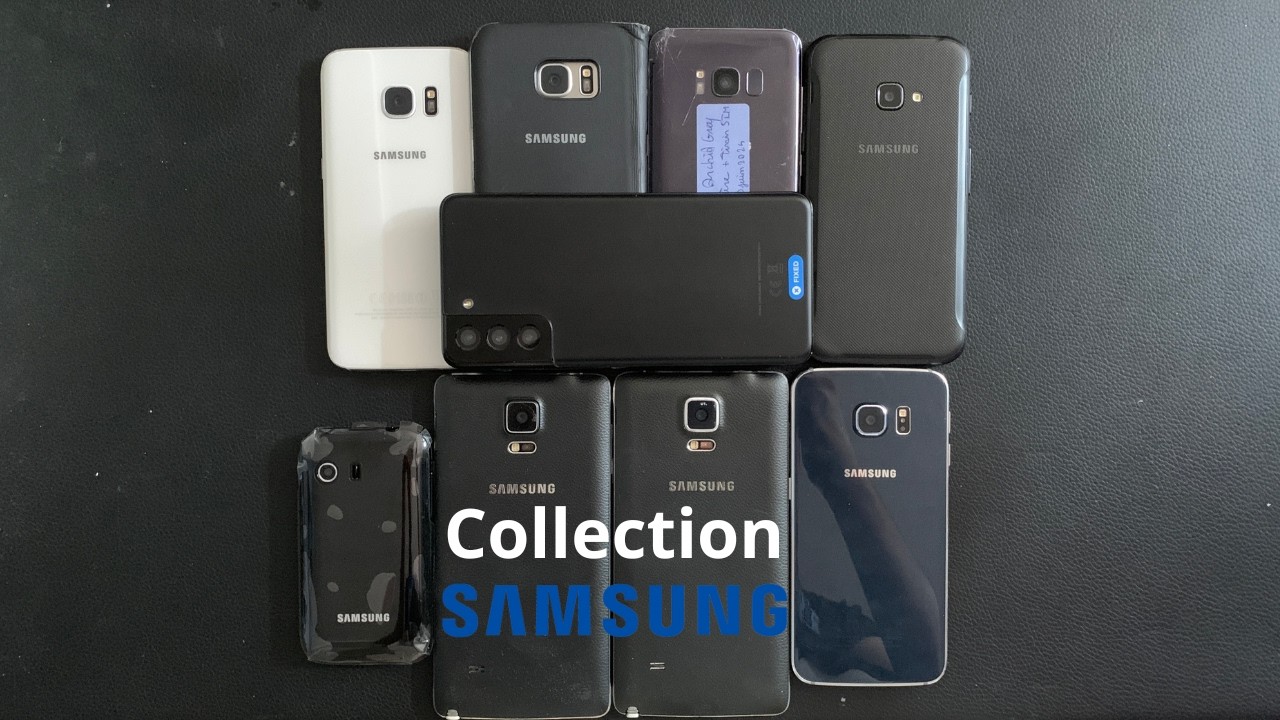 Ma collection de téléphones Samsung !