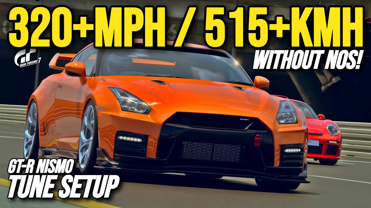 Настройка Nissan GT-R NISMO для скорости 320+ миль/ч (515+ км/ч) | Скоростные настройки GT7 | Gra...