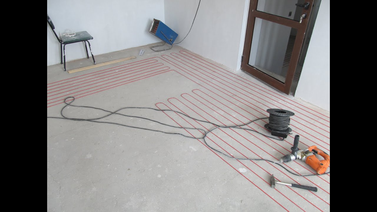Presentation for cable floor heating installation!Vodoley company