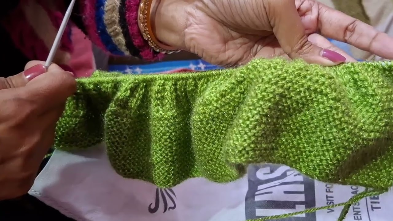 # Vlog 1 // knitting start// youtube se design dekha hai