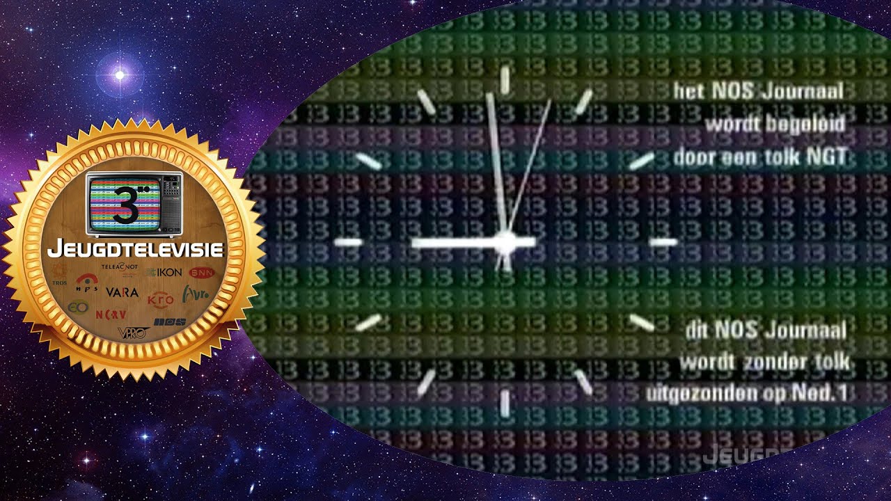 Nederland 3 startup met testbeeld en klok 07-03-2000