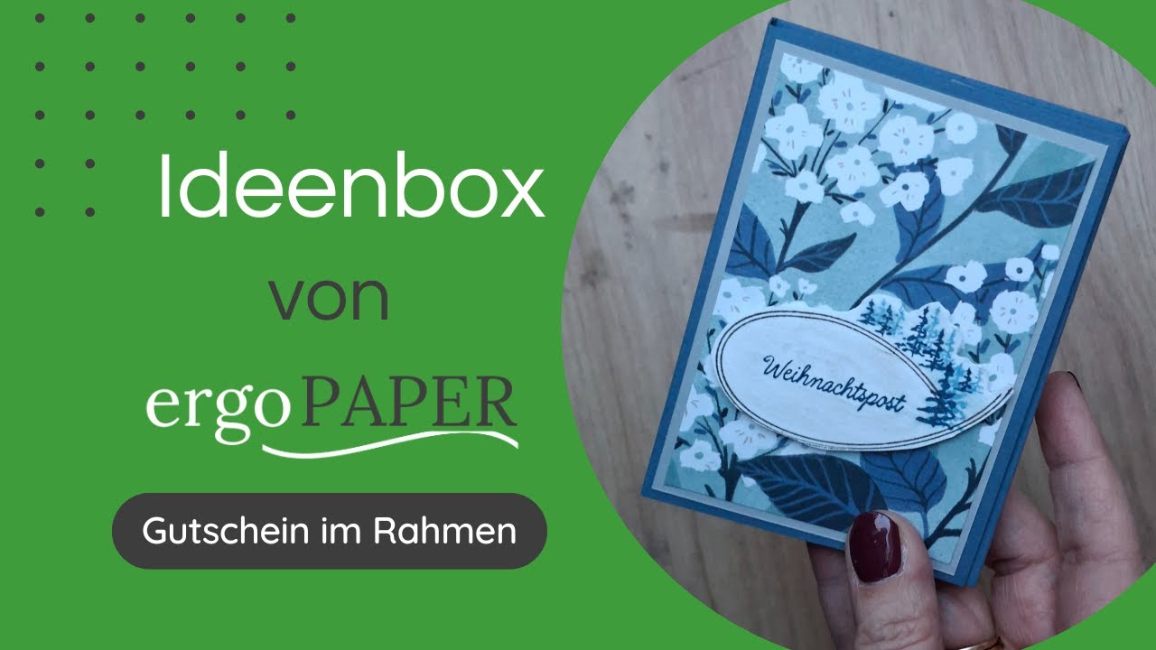 Gutschein im Rahmen - ergoPAPER - Kartenmacherei und mehr