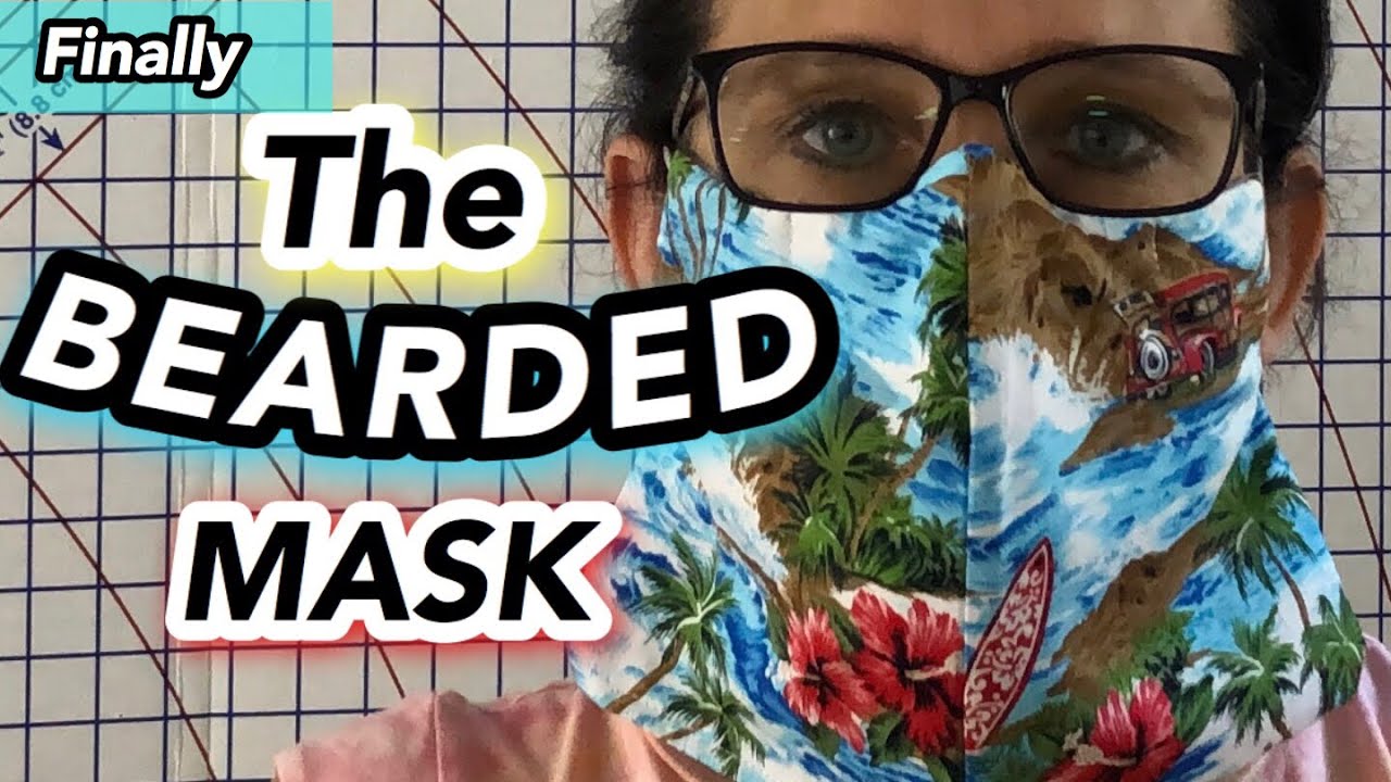 How to make a Mask For Beard ~ ZIP TIE Mask For Bearded Men ~ The Sewing Channel