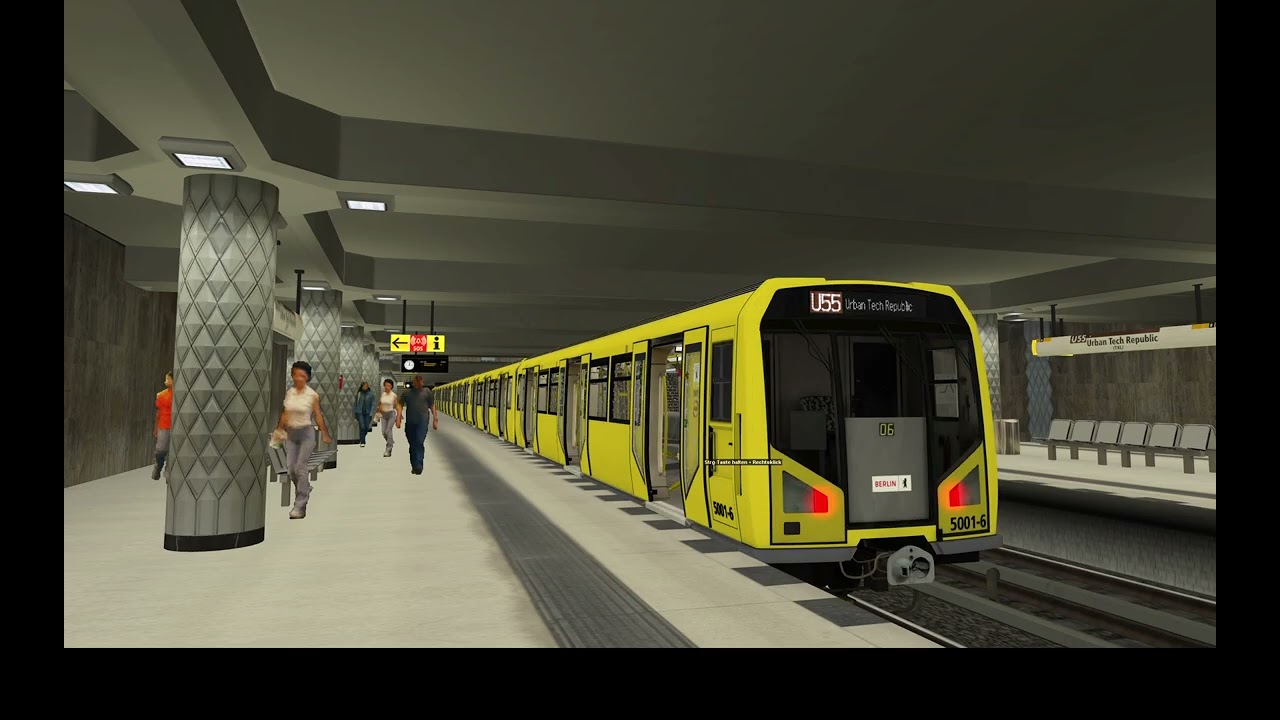 TS2009 U-Bahn Sim Berlin | Mit 5001 auf der U55