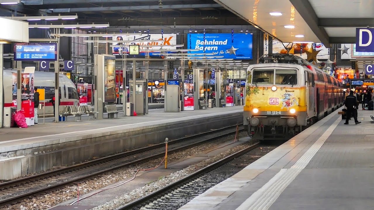Zugverkehr im Münchner Hbf