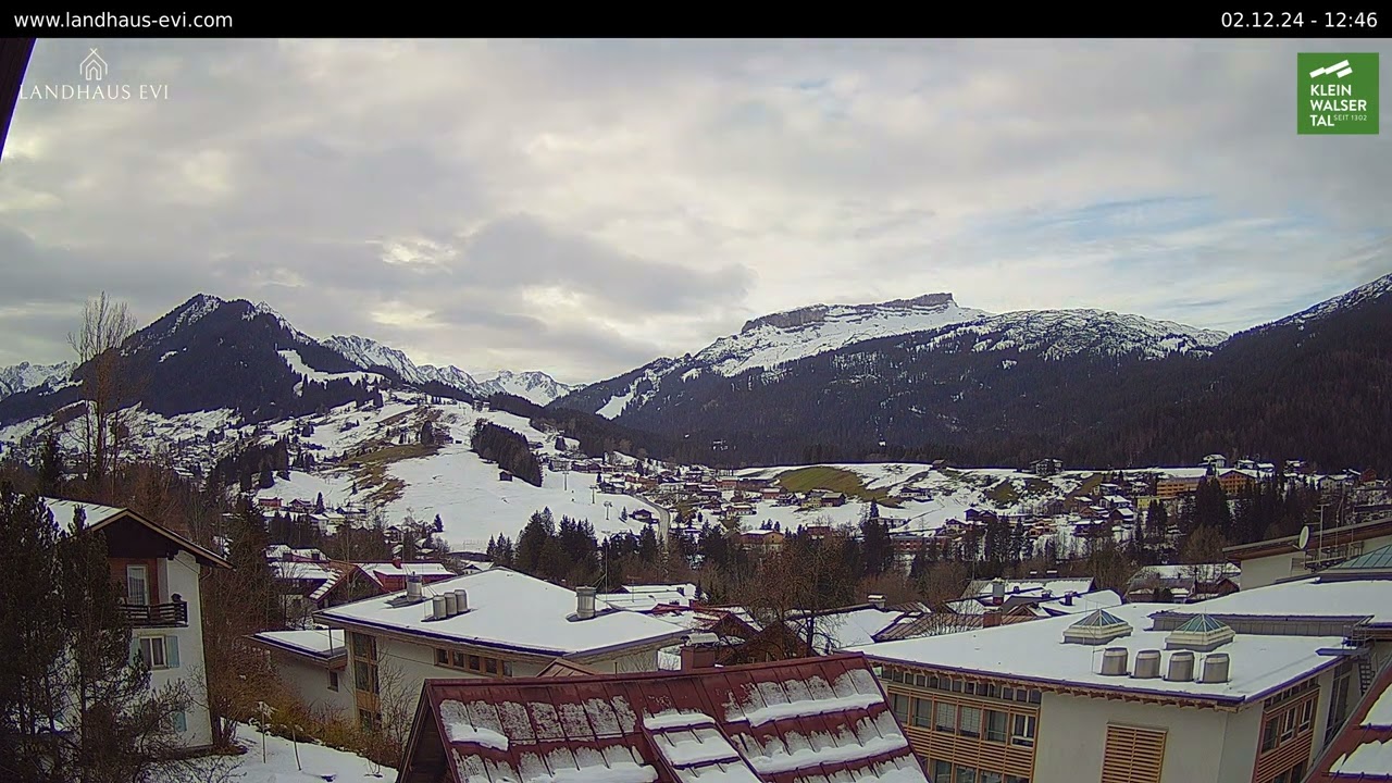 02.12.24 - Blick auf den Ifen - Landhaus Evi, Riezlern/Kleinwalsertal