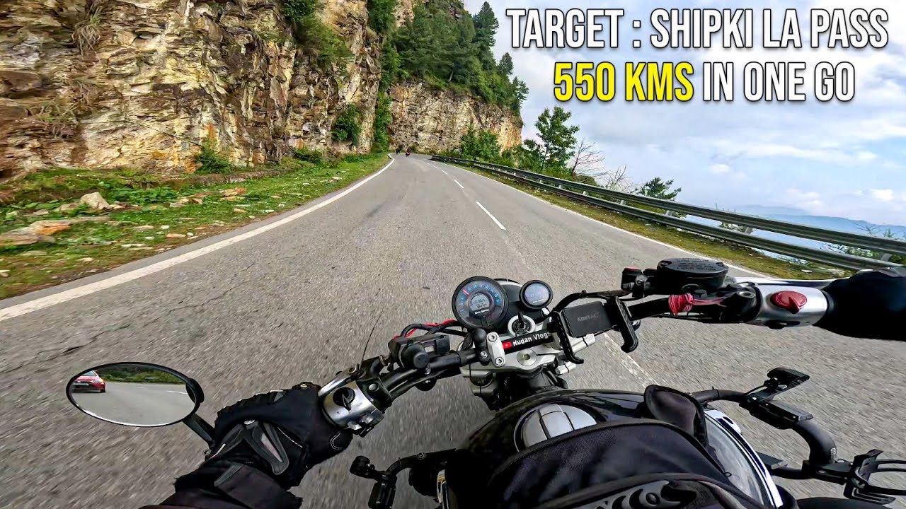 550 km Bike Ride: The Journey to Shipkila Pass Begins! 🏍️