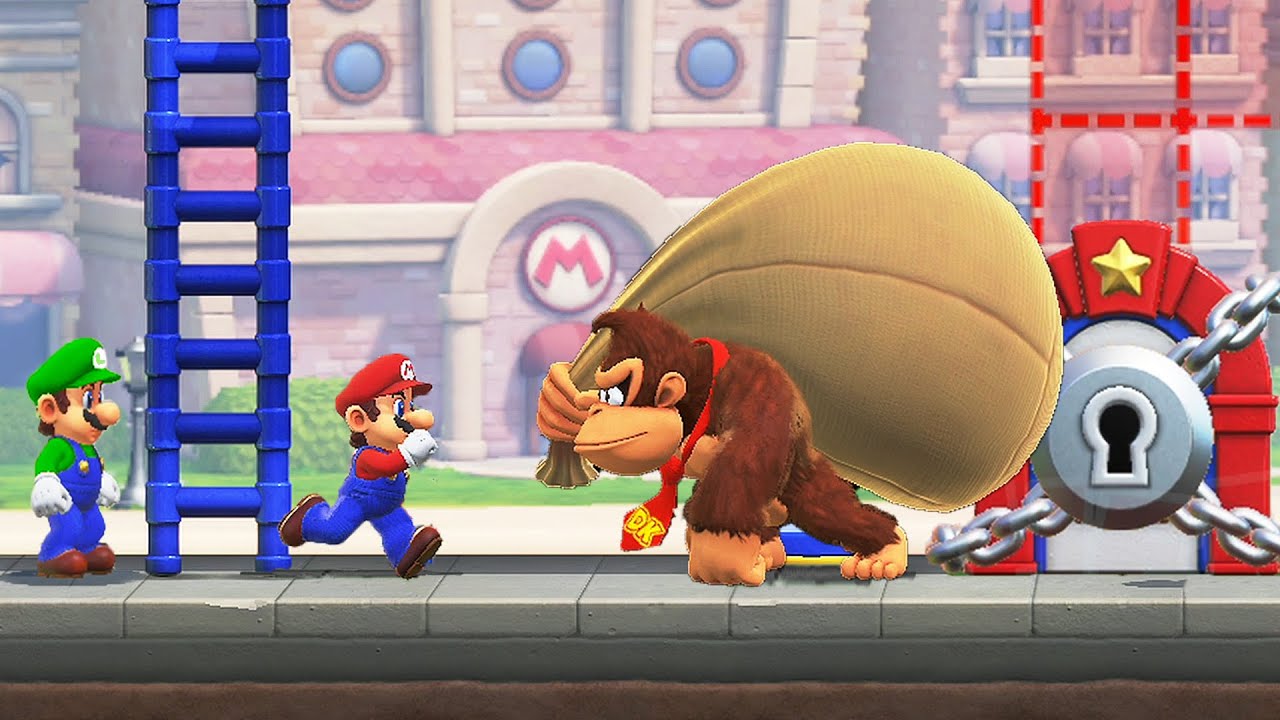 Mario vs Donkey Kong Switch – 20 Minutes of 2 Player Co-Op and Single Player Gameplay