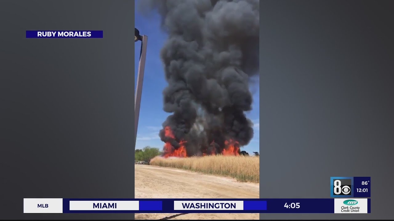 Fire crews battle brush, grass fire at Sunset Park